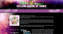 Desktop Screenshot of geelongschoolofdance.com